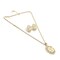Tanos - Fashion Gold Plated Chain Set (Necklace &amp; Earring) Camay Design w/ stone