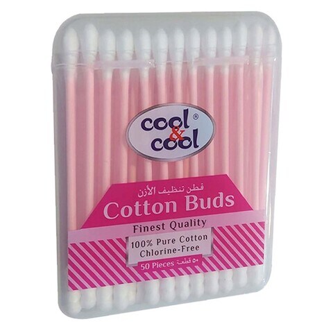 Cool Cool Cotton Paper Stem Buds Pink 50 count price in UAE | Carrefour ...