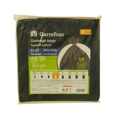 Buy Online Sanita Club Garbage Bags Black 75 x 103 cms - 20 Bags