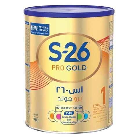 Buy Wyeth S-26 Pro Gold Stage 1 Baby Formula 900g in Kuwait