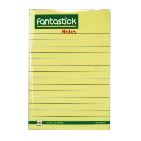 Fantastick Neon Sticky Notes FK-N303-05CF Yellow 400 Sheets