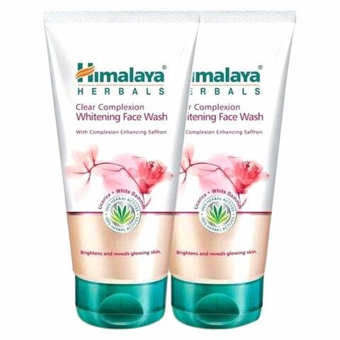 Buy Himalaya Whitening Face Wash Licorice And White Gum 150ml Pack of 2 in UAE