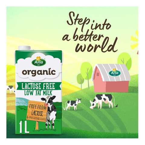 Arla Organic Lactose Free Low Fat Milk 1L