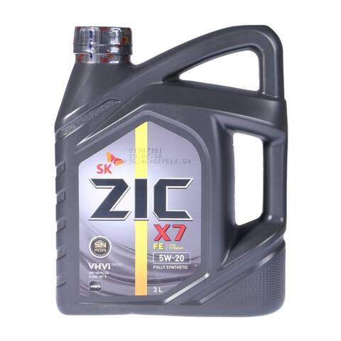 Zic Oil X7 5W-20 Motor Oil 3 lt