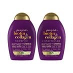 Buy OGX Thick And Full Biotin And Collagen Shampoo 385ml+Conditioner 385ml in UAE