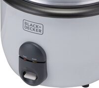 BLACK+DECKER 700W 1.8L 2-in-1 Non-Stick Rice Cooker with Steamer RC1860-B5 2 Years Warranty