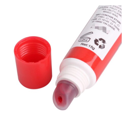 Romantic Bear Lip Stain Waterproof Long Lasting Lip Gloss(Sexy Red)