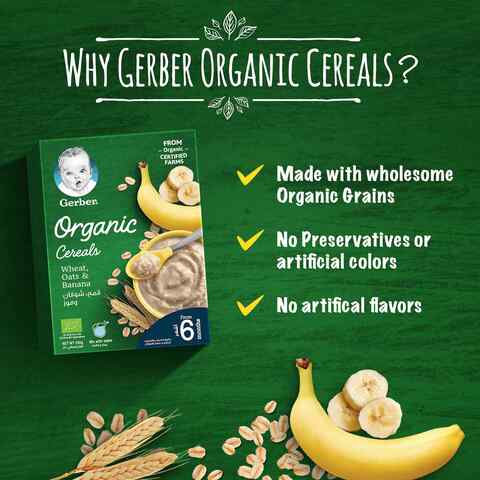 Gerber oatmeal and banana hot sale cereal