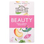 Buy Ahmad London Beauty Peach Carob And Rose Petals With Aloe Vera Tea Bag 1.5g x 20 Pieces in Kuwait