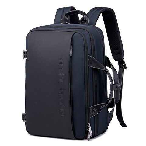 Arctic Hunter Travel Backpack Convertible Top loader 17 Inch Expandable Messenger Bag Water Repellant TSA Friendly Multi Pocket Laptop Bag for Unisex B00540 Blue