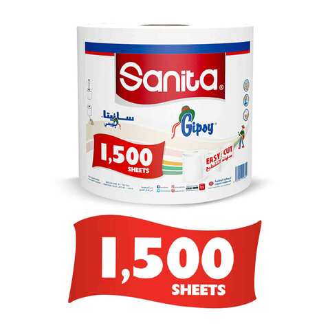 Sanita Gipsy Maxi Roll 1 Roll 1500Sheets