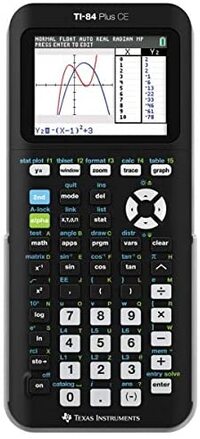 Texas Instruments ti-84 Plus Ce Color Graphing Calculator, Black