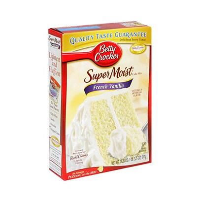 Betty Croker Cake Mix Super Moist Frensh Vanilla 517Gr