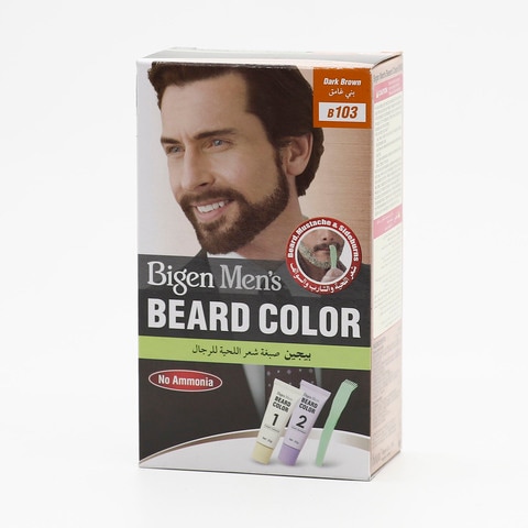 Buy Bigen Mens Beard Color Dark Brown B103 in Saudi Arabia
