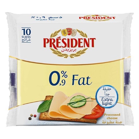 President 0% Fat Slice Cheese 200g