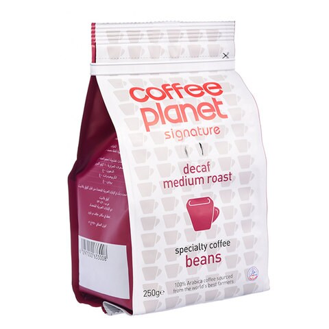 Coffee Planet Signature Medium Roast Decaffeinated Coffee Beans 250g