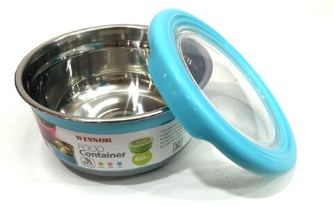 Winsor Stainless Steel Food Container Blue 2L