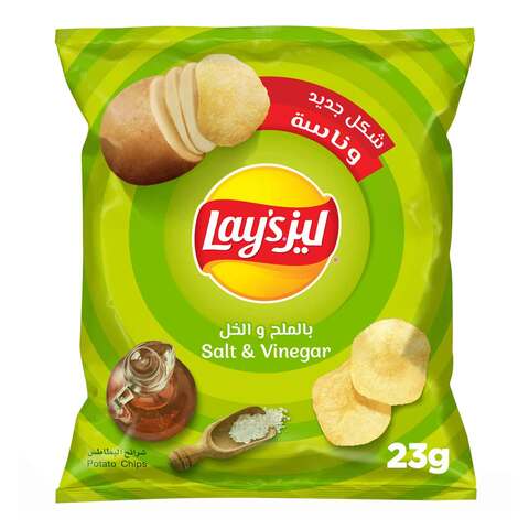 Lays Salt And Vinegar Flavoured Potato Chips 23g price in Saudi Arabia ...