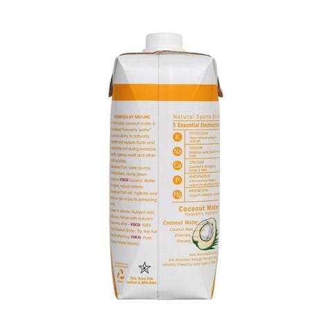 Foco 100% Pure Coconut Water With Pineapple 500ml