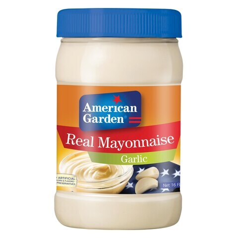 American Garden Real Mayonnaise Garlic Gluten-Free Dairy-Free 473ml