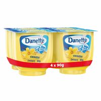 Danette Vanilla Dessert 90g Pack of 4