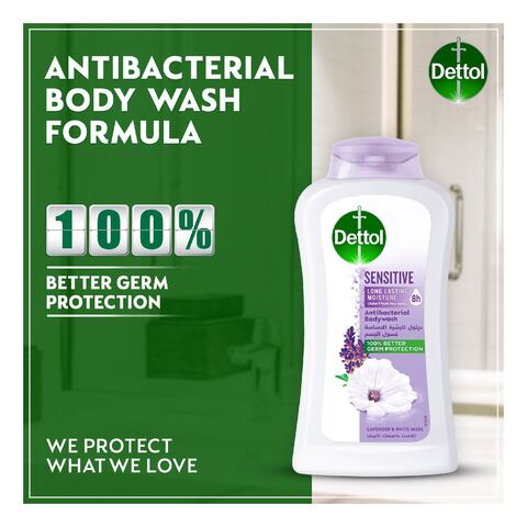 Dettol Sensitive Anti-Bacterial Lavender And White Musk Body Wash White 500ml+250ml