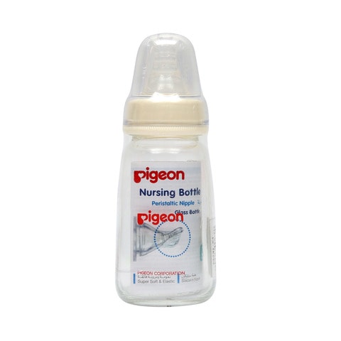 Pigeon Nursing Glass Bottle 0-3m+ 120ml Transparent Cover