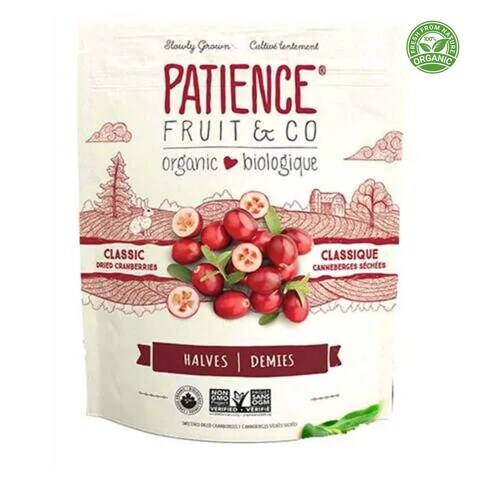 Patience Fruit And Co Organic Classic Dried Cranberry Halves 283g