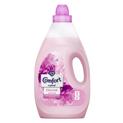 Buy Comfort liquid fabric conditioner flora soft scent 3 L Online - Shop  Cleaning & Household on Carrefour Saudi Arabia