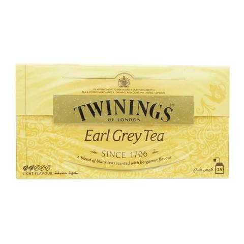 Twinings (تويننجز) – شاي إيرل جراي 25 كيس.