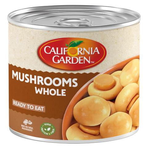 California Garden Ready To Eat Whole Mushrooms 184g