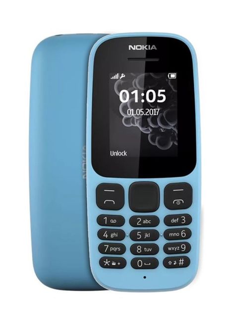 Nokia - 105 -2017, 4Mb, 2G, Blue, Single Sim