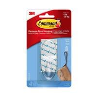 3M Command Adhesive Hook (3.5 x 8.6 cm Large Clear)