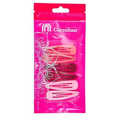 Carrefour Hair Clic Clac Assorted Colors X6