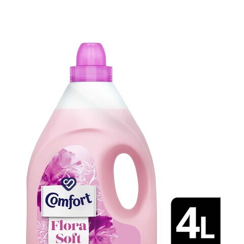 Comfort  Fabric Softener For Super Soft Clothes Flora Soft Gives Long-Lasting Fragrance 4L
