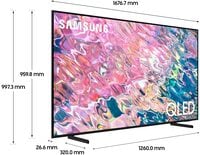 Samsung  Smart TV QLED 4K Q60B 75 Inch Black Quantum HDR Object Tracking Sound Lite (2022)