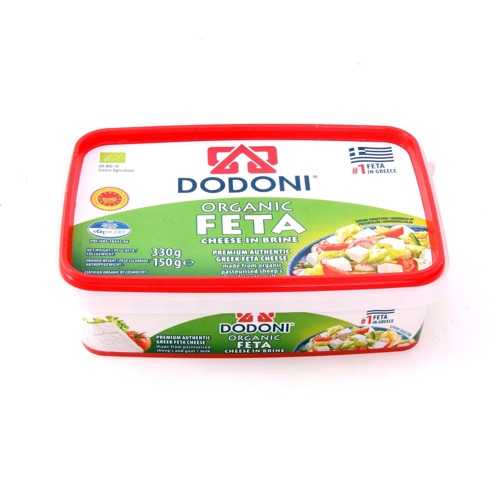 Buy Dodoni Organic Feta In Brine 150g