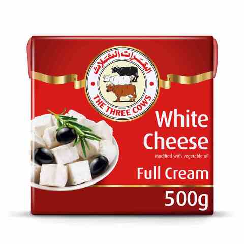 The Three Cows Full Cream White Cheese 500g