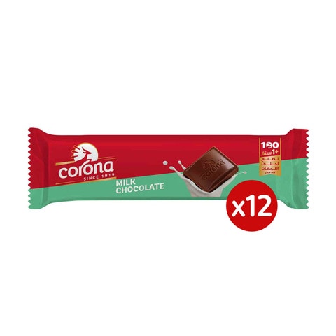 شوكولاتة بالزبدة كورونا، 35 جم - 12 عبوة