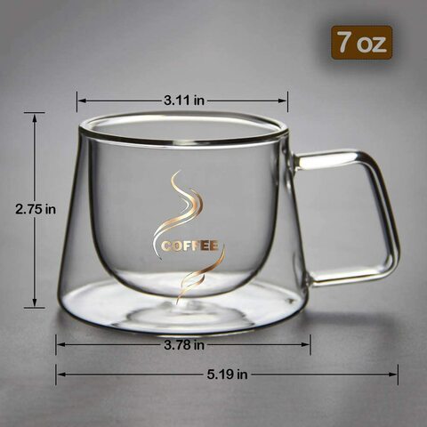 Mug glass store with handle