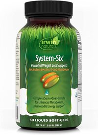 Irwin Naturals System-Six, Powerful Weight Loss Support, 60 Liquid Soft-Gels