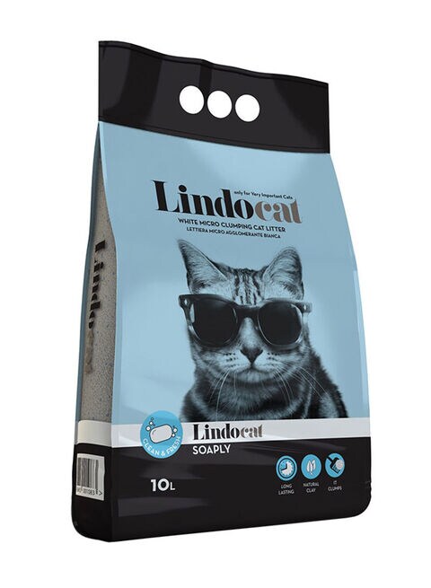 Buy Lindocat Soaply Sand Cat Litter 10L in Saudi Arabia