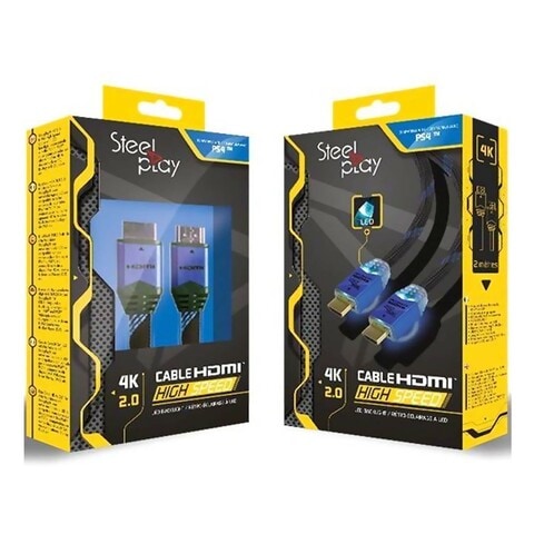 Steelplay 4K 2.0 HDMI Cable For PlayStation 4 Multicolour