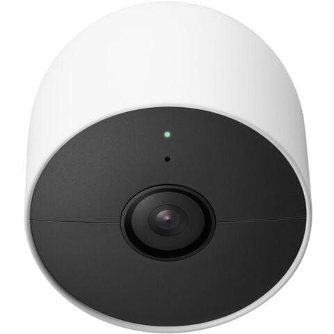 Google Nest Cam 1080p Indoor/Outdoor Camera Battery Powered, White (GA01317-US)