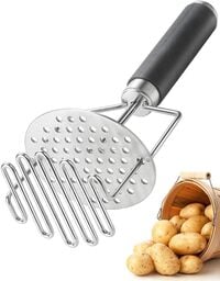 Atraux 2 Pcs Stainless Steel Potato Mashers, Multi-Layer Kitchen Utensil
