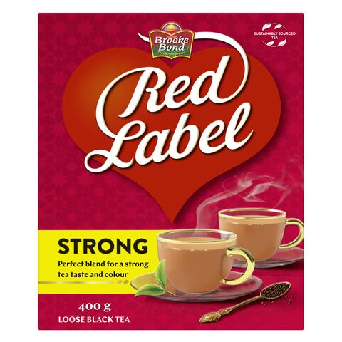 Buy Brooke Bond Red Label, Loose Black Tea 400g in Saudi Arabia