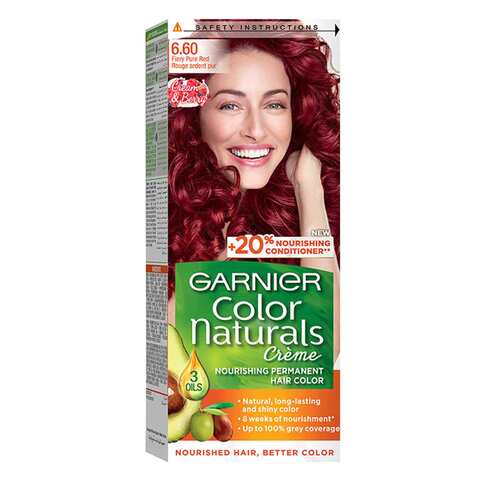 Garnier Color Naturals Hair Color 6.60 Fiery Pure Red Online ...