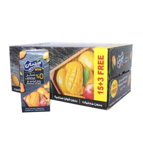 Buy Original Mango Nectar With Mixed Fruits 0% Added Sugar 200ml x18 in Saudi Arabia