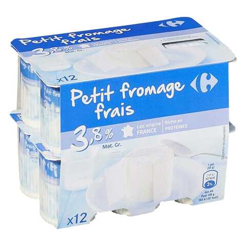 Buy Carrefour Fresh Cheese Yogurt 60gx12 Online Shop Fresh Food On Carrefour Uae