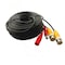 Tomvision - 15m Black BNC Security Camera Video Cable for All HD CCTV DVR Surveillance System High Quality RG59 plug DC power to BNC video camera extension cable